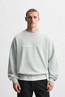 TEXT PRINT SWEATSHIRT