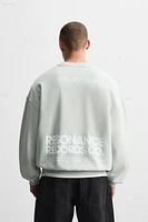 TEXT PRINT SWEATSHIRT