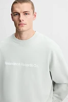 TEXT PRINT SWEATSHIRT