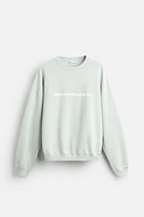 TEXT PRINT SWEATSHIRT