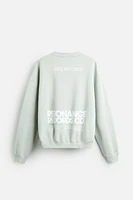 TEXT PRINT SWEATSHIRT