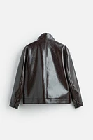 FAUX LEATHER JACKET