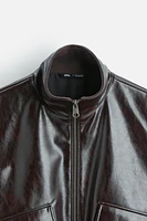 FAUX LEATHER JACKET