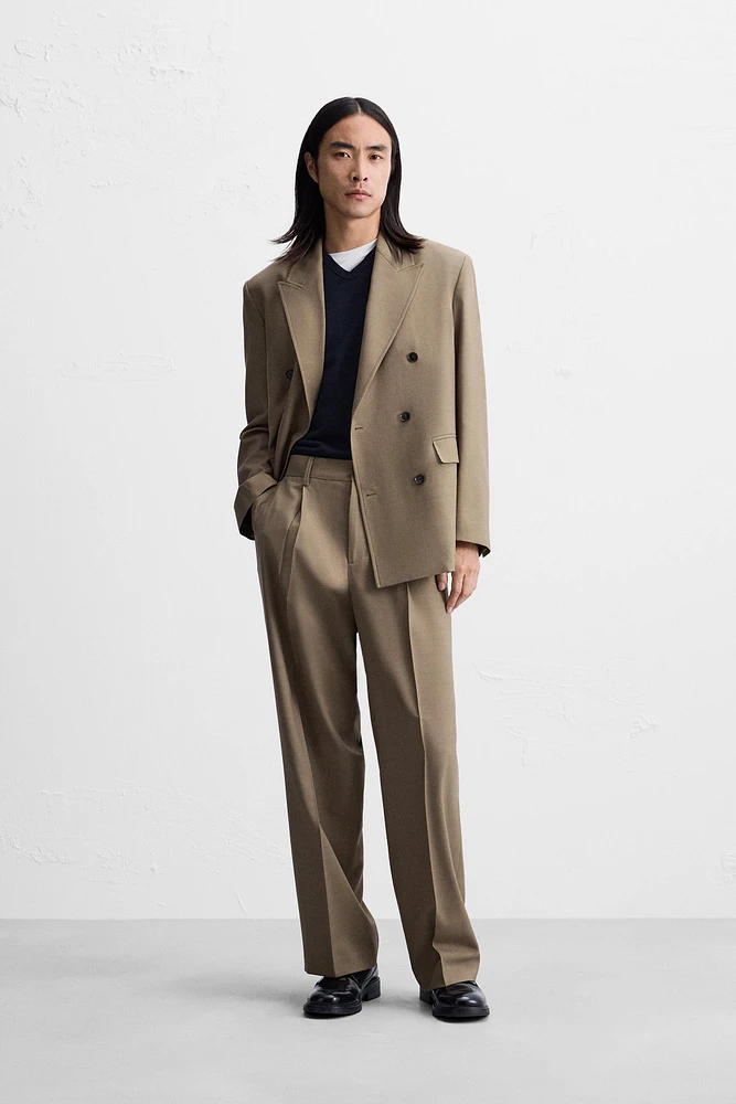 WOOL BLEND SUIT PANTS