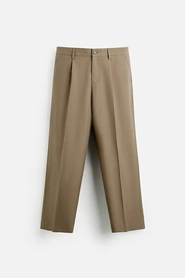 WOOL BLEND SUIT PANTS