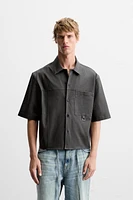 BOXY FIT POCKET OVERSHIRT