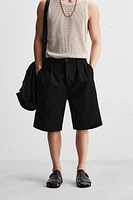 PLEATED SHORTS