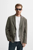 TEXTURED SUIT JACKET