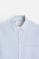 STRIPED POPLIN SHIRT