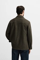 WOOL POCKET OVERSHIRT