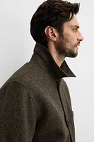 WOOL POCKET OVERSHIRT