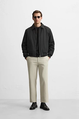 SEAM DETAIL STRUCTURED PANTS