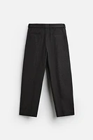 BELTED FLANNEL PANTS