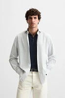 SLIM FIT CHECKERED SHIRT