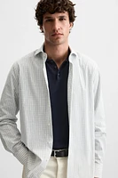 SLIM FIT CHECKERED SHIRT