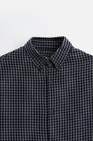 RELAXED FIT PLAID SHIRT