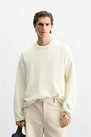 SWEATER WITH RAISED HEM