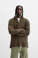 TEXTURED KNIT POLO