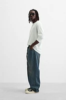 BAGGY BELTED JEANS