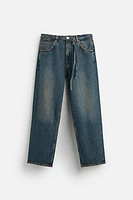 BAGGY BELTED JEANS