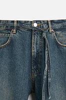 BAGGY BELTED JEANS