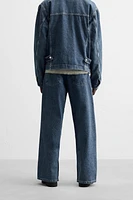 BAGGY FIT JEANS WITH SLITS