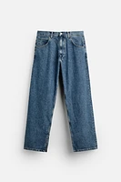 BAGGY FIT JEANS WITH SLITS