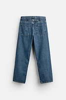 BAGGY FIT JEANS WITH SLITS