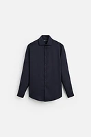 SLIM FIT WOOL BLEND SHIRT