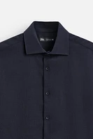 SLIM FIT WOOL BLEND SHIRT