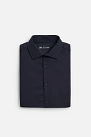 SLIM FIT WOOL BLEND SHIRT