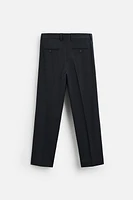 SLIM FIT WOOL BLEND PANTS