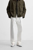 REGULAR FIT STRUCTURED PANTS