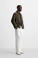 REGULAR FIT STRUCTURED PANTS