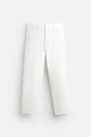 REGULAR FIT STRUCTURED PANTS