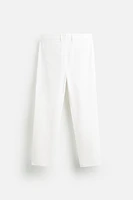 REGULAR FIT STRUCTURED PANTS