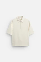 QUARTER ZIP POLO SHIRT