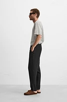 PLEATED LINEN PANTS