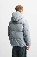 HOODED QUILTED JACKET