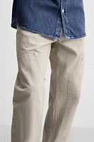 STRAIGHT FIT SEAM JEANS