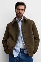 WOOL BLEND CONTRAST JACKET