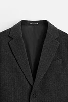 PINSTRIPE SUIT JACKET