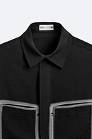 CONTRAST POCKET SHIRT