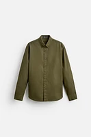 TEXTURED WEAVE TWILL SHIRT