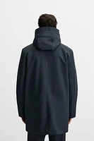 TECHNICAL PARKA WITH REMOVABLE COLLAR