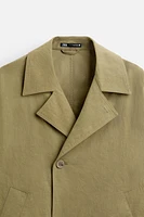 SHORT TECHNICAL FABRIC TRENCH COAT