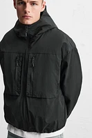 WATER REPELLENT HOODED JACKET