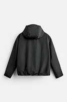 WATER REPELLENT HOODED JACKET