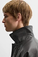 FAUX LEATHER JACKET