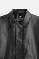 FAUX LEATHER JACKET